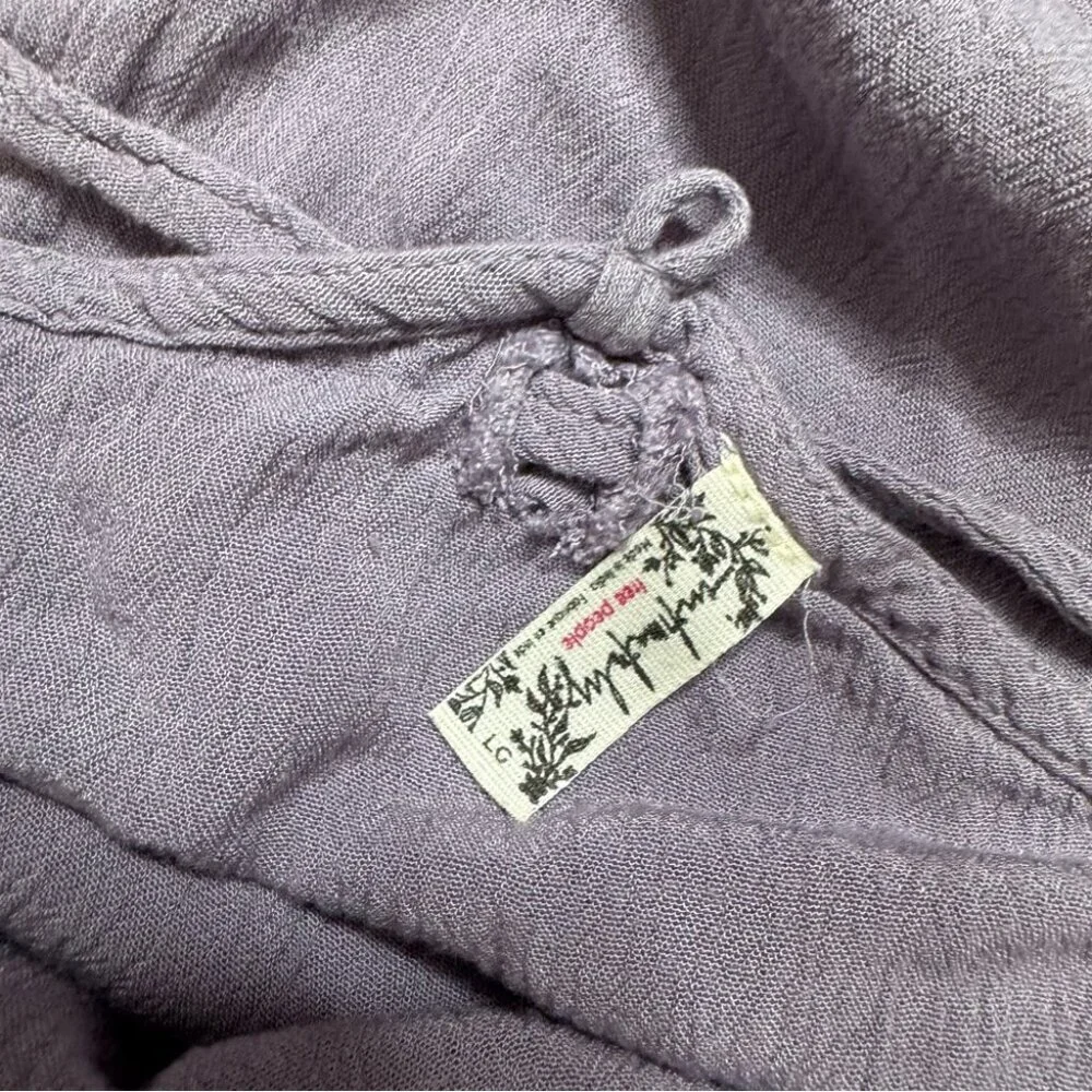 Free People Lavender Halter INTIMATELY Women’s Heat Wave Tunic Mini Dress Purple